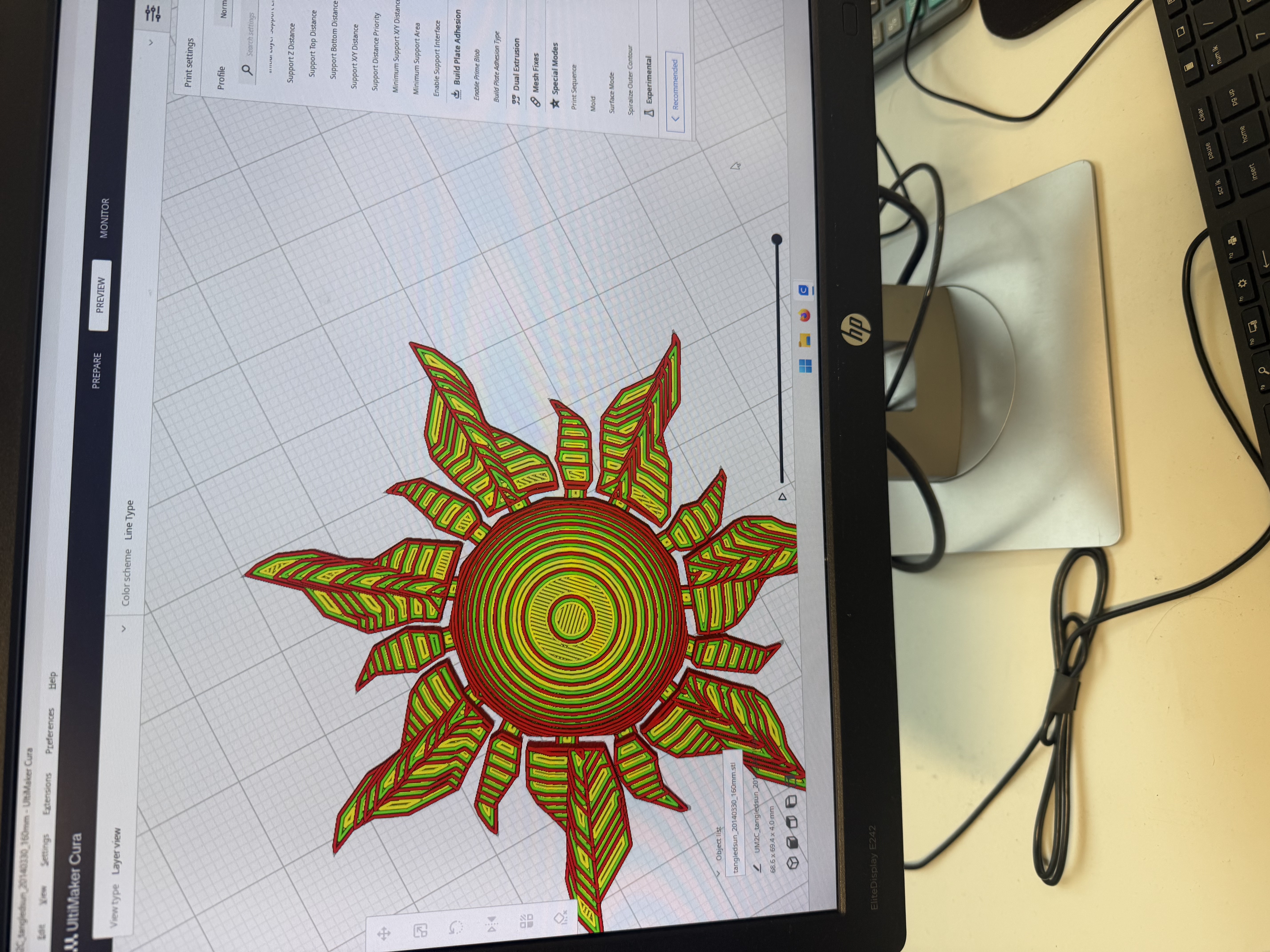 foto van de 3D-printer